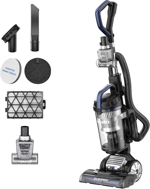 Eureka Upright Vacuum Cleaner - Powerful Dual Cyclone Suction | Swivel Steering & Large Dust Cup - Blue