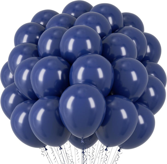 Voircoloria Navy Blue Balloons - 66 Pack of 12-Inch Dark Blue Latex Party Balloons for Celebrations