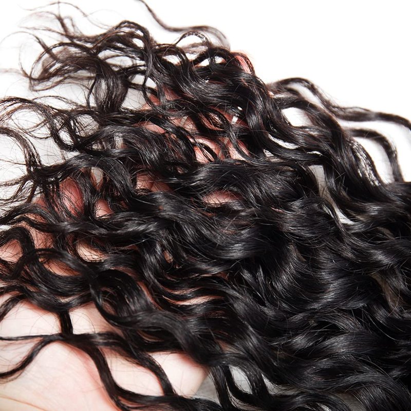 Water Wave Hair Bundles - 18/20/22 Inch Brazilian Remy Human Hair | 10A Grade Unprocessed Virgin Extensions for Black Women