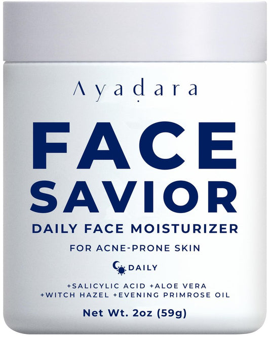 Ayadara Acne Facial Moisturizer, 2 fl oz, Advanced Oil Control Face Moisturizer for Oily Skin, Hydrating Acne Cream & Anti Acne Moisturizer for Face, Powerful Skin Care Regimen for Men & Women