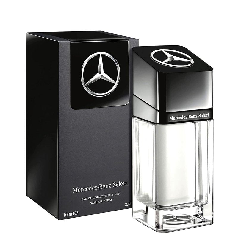 Mercedes Benz Select - Eau de Toilette for Men - Long Lasting Mens Fragrance with Bergamot, Mint, Musk Notes - Fruity Woody Cologne for Men - 3.4 oz