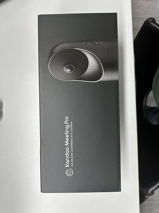 KanDao Meeting Pro 360-degree Video Conference Camera with Microphones and Speakers, AI Tracking, Smart Zooming, Automatic Focus, 4-in-one Standalone Meeting Room Camera System, Wi-fi/HDMI/USB