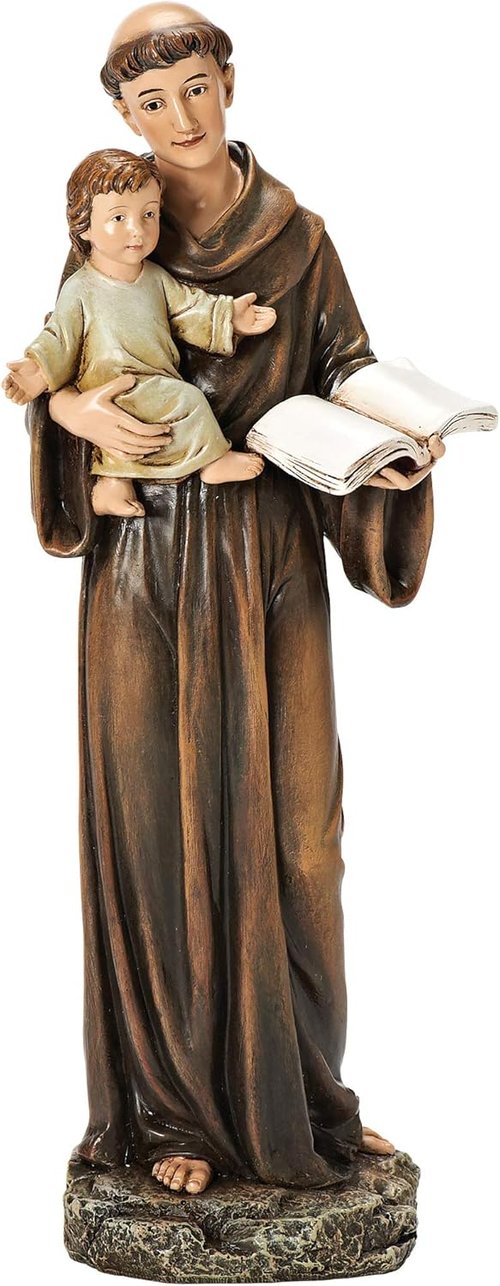 Joseph's Studio - St. Anthony Figure | 10" Renaissance Collection, Durable Resin & Stone Religious Decor