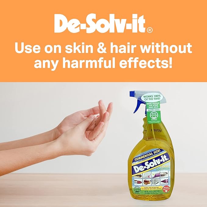 Orange-Sol De-Solv-It Citrus Solution â Multi-Surface Cleaner & Degreaser, Removes Sticky Residue, Oil & Grease, 33 oz (Pack of 2)