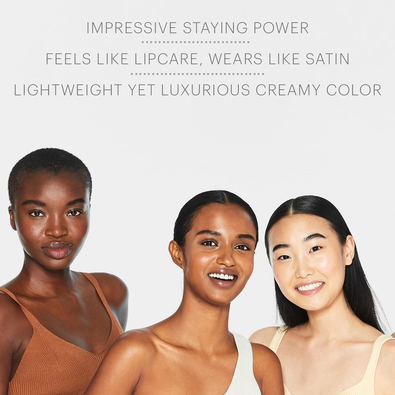 Glo Skin Beauty Satin Lipstick (Mulberry) | Nourishing Longwearing Lip Stick Packed with Skincare Benefits