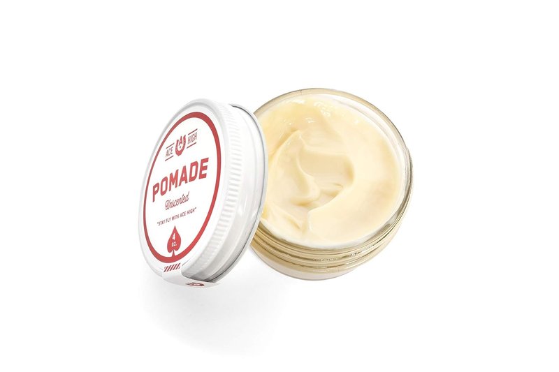 Ace High Pomade - Strong Hold, Natural Shine, Water-Based | 4oz Unscented