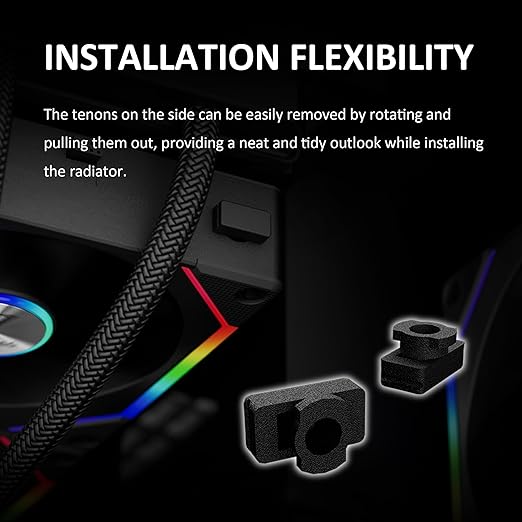 GAMDIAS ARGB Case Fan 120mm x1 & Reverse Blade x1, ARGB Motherboards Sync, Hassle-Free Cable Management with Cabless Daisy Chain Design, Quiet & 75CFM Airflow with 2400 RPM PWM RGB PC Fan, Aeolus P2