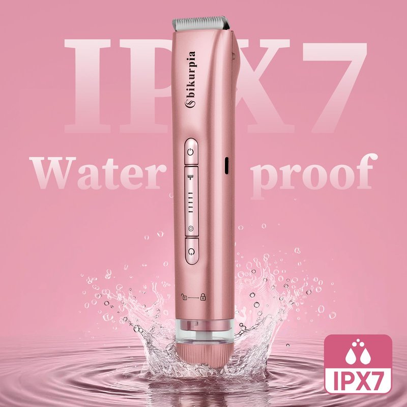 Bikini Trimmer for Women — 2-in-1 Replaceable Women's Facial Razor, Ceramic Blade,Intimate Area Hair Remover, Facial & Body Hair Remover