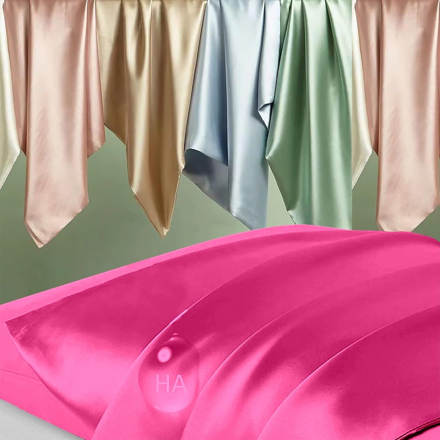 Mulberry Silk Pillowcase Set by Skiennix - Anti-Acne & Hair-Friendly | King Size, Hot Pink - 2 Pack