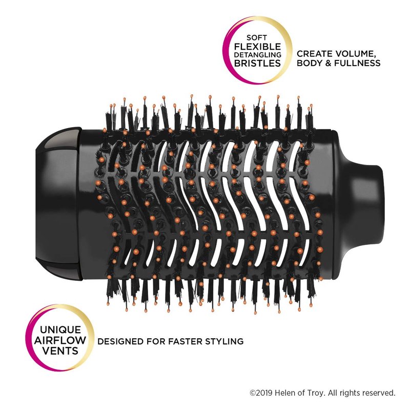Gold N Hot Professional One-Step Hair Dryer & Volumizer Hot Air Brush, Black