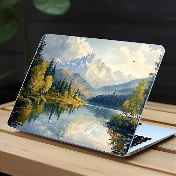 COTAIL Compatible with MacBook Air 13.3 13.6 Inch Case 2022 2021 2020 2019 Plastic Hard Shell Case Cover,13.3 Air (A1932/A2179/A2337), Mountains and Trees