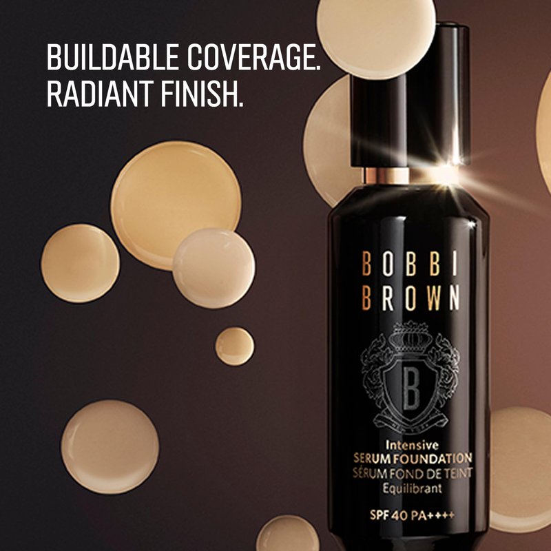 Bobbi Brown Intensive Serum Foundation SPF 40/30 | Radiance-Boosting, Skincare-Infused Serum Foundation for Seamless Coverage, 1 Fl Oz, Alabaster C-004