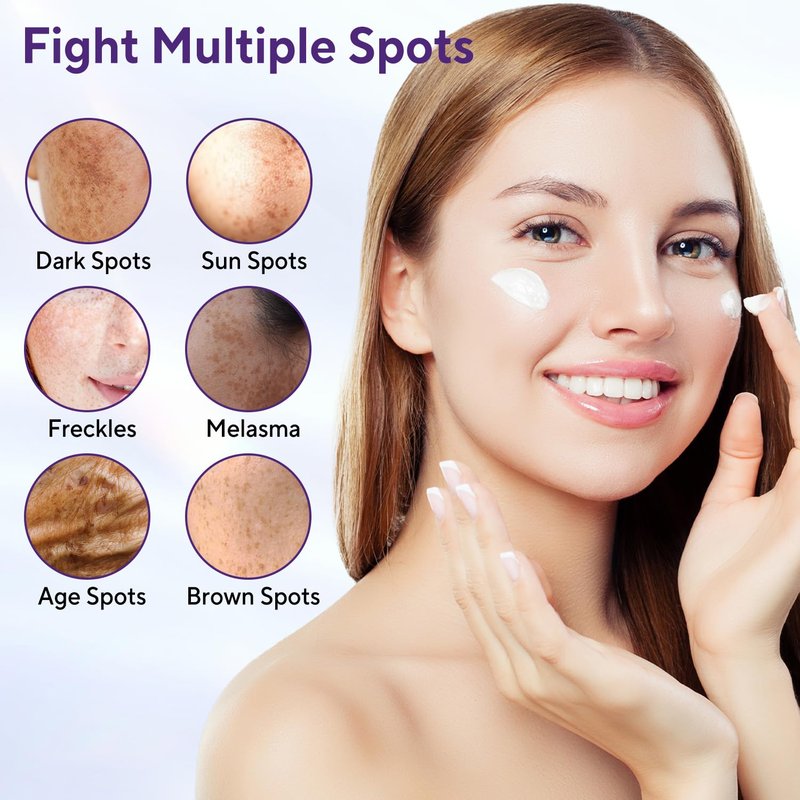 Jessasjet Dark Spot Remover for Face & Body, Advanced Corrector Cream with Niacinamide, Retinol, Arbutin, Hyaluronic Acid & Vitamins B5 C E, Fade Age Spots, Sun Spots, Freckles (1.69 Fl Oz)