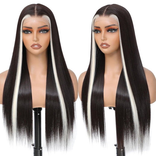 TAGUO 7×5 Burgundy Wear and Go Glueless Wigs Pre Plucked Pre Cut for Beginners Highlights Synthetic Lace Front Wigs For Woman 26 Inch 3 Seconds to Wear