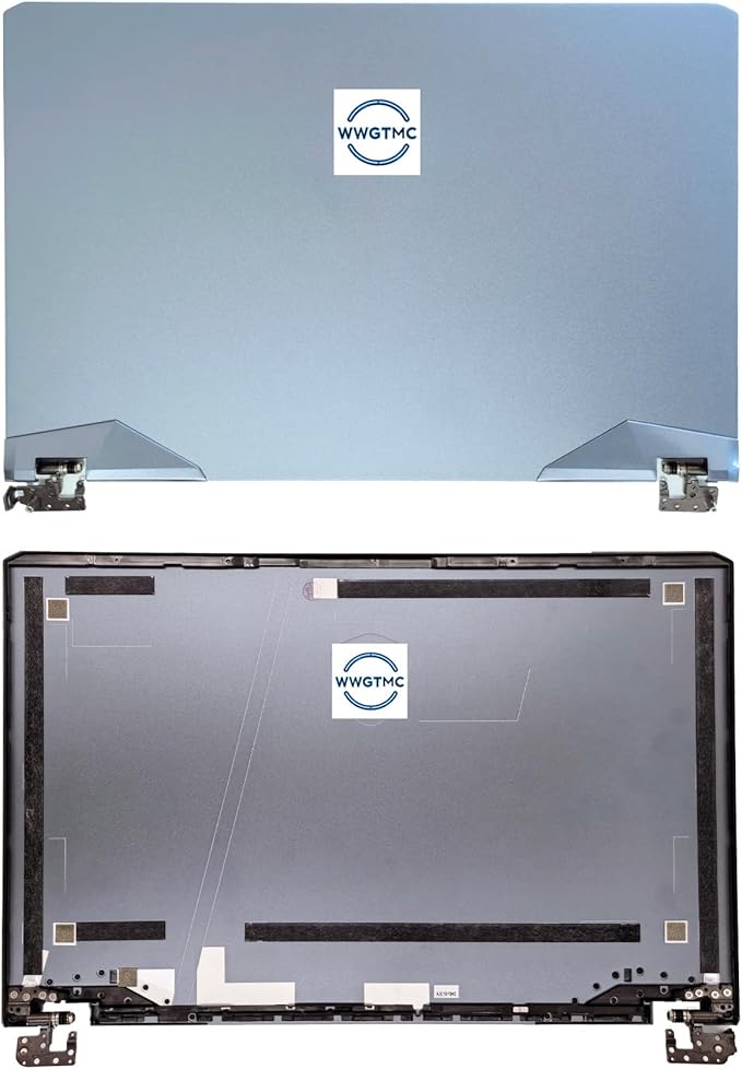 WWGTMC Replacement LCD Back Cover Rear Case Top Lid Hinges with Front Bezel for MSI GE76 GP76 Raider 11UG 11UH 11UE 12UG 12UE 9S7-17K314 MS-17K3 Series Laptop 3077K1A412 3077K1A412Y