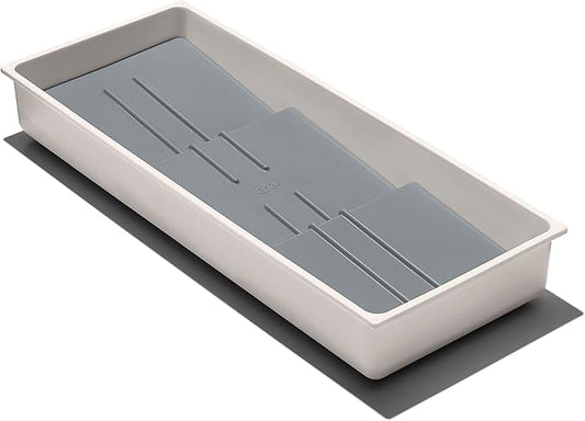 OXO Good Grips Kitchen, Compact Spice Drawer Organizer, White