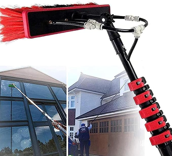 12-36 Foot Window Cleaning Water Fed Poles,Window Cleaning Water Fed Poles Roof Cleaning Tools,Cleaning Tool for Window Glass, Solar Panel,7.2m/24FT