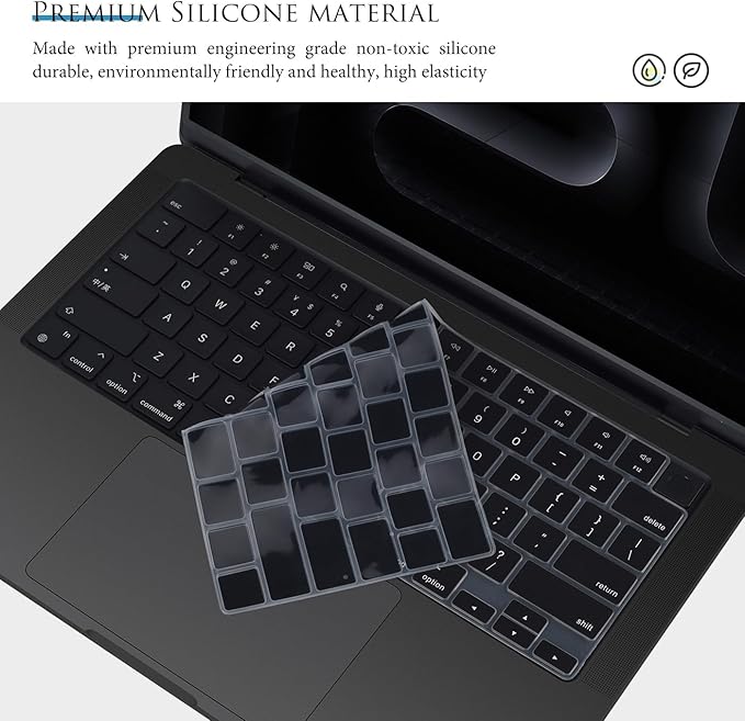 Keyboard Cover for 2026-2021 MacBook Pro 14 inch M5 M4 M3 M2 M1 Pro/Max Chip A3426 A3427 A3434 A3112 A3401 A3185 A2918 A2992 A2779 A2442, MacBook Pro 16 inch A3428 A3429 A3403 A3186 A2991 A2780 Skin