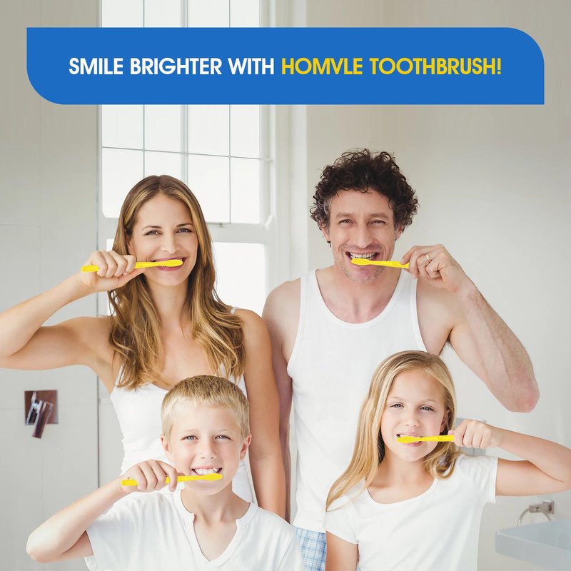 Homvle Disposable Toothbrushes with Toothpaste - 100 Packs Individually Wrapped Travel Toothbrushes Bulk, Medium Soft Bristles, Perfect for Travel Size Toiletries, OCC, Airbnb, Dentist, Office