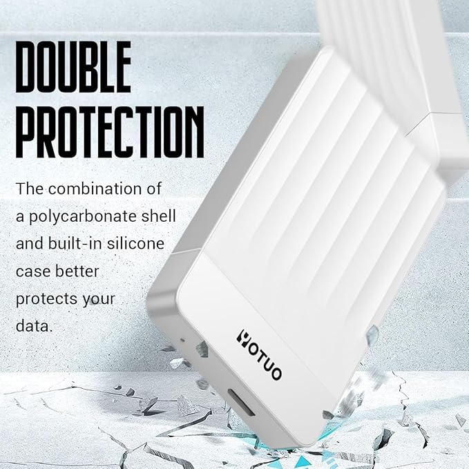 YOTUO Portable External Hard Drive Storage Expansion Mobile HDD USB 3.0 for PC, Mac, Desktop, Laptop, PS4, Xbox One X/S, Xbox 360, Office & Game (White, 320GB)