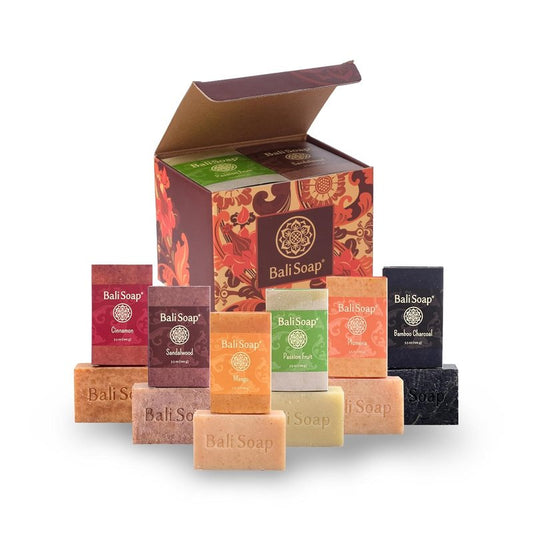 Natural Soap Gift Set - Handmade Cold Process Bar Soap for Men & Women | Tropical Paradise Collection - 6 Pack