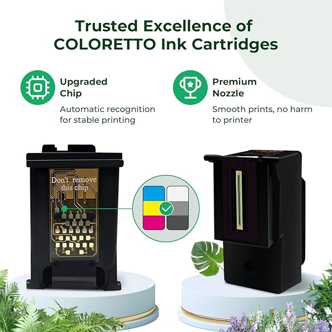 65XL for HP 65 Ink Cartridges Black/Color Combo Pack for Deskjet 3700 3755 3752 Envy 5055 5052 Deskjet 2652 2600 2655 2636 2622 2621 2620 3720 Printers for HP Ink 65 XL for HP65 Ink Cartridges
