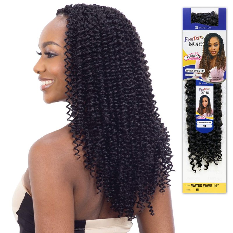 MULTI PACK DEALS! FreeTress Crochet Braids Water wave 14" (5-PACK, 1)