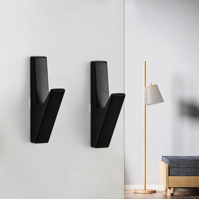 SARIHOSY 5 Pack Coat Hook,Wall Hooks,Coat Hooks Wall Mount, Metal Wall Hooks Holder for Hanging Clothes, Hats, Bags, Towels, Keys