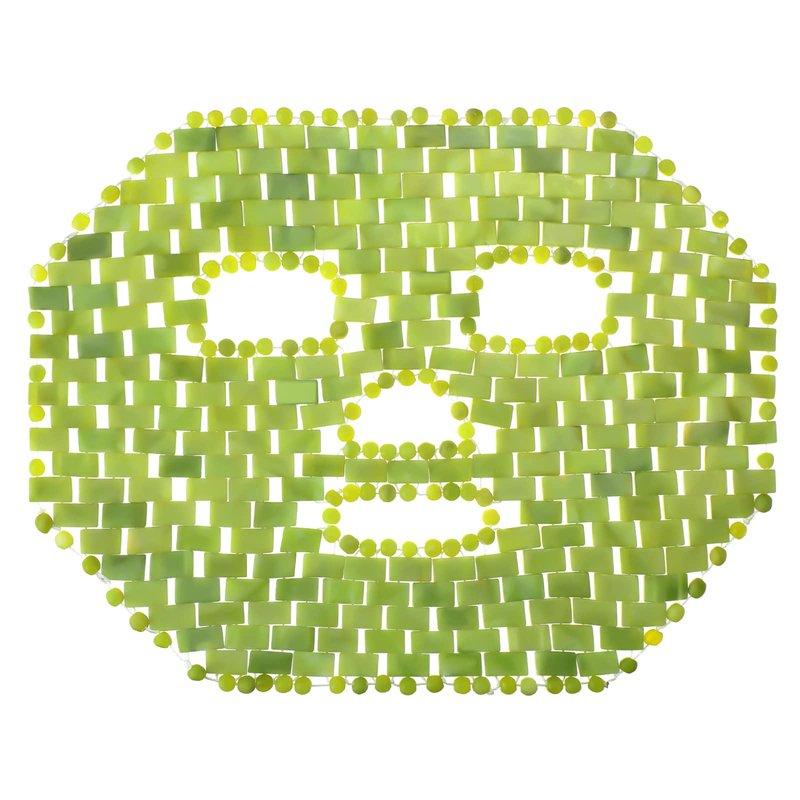 Patelai Jade Facial Mask, Jade Sleep Natural Stone Green Facial Cooling Mask, Beauty Skincare Massage Tools for Alleviate Puffiness Face Massage Puffy Eyes Dark Circles