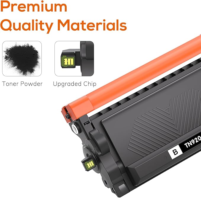 Jeostarky TN920XL TN920 Toner Compatible for Brother TN-920 XL TN920XL Toner with chip Replacement for HL-L6210DW HL-L6210DWT HL-L5210DN HL-L5210DW HL-L5210DWT HL-L6310DW MFC-L6810DW(2 Black)