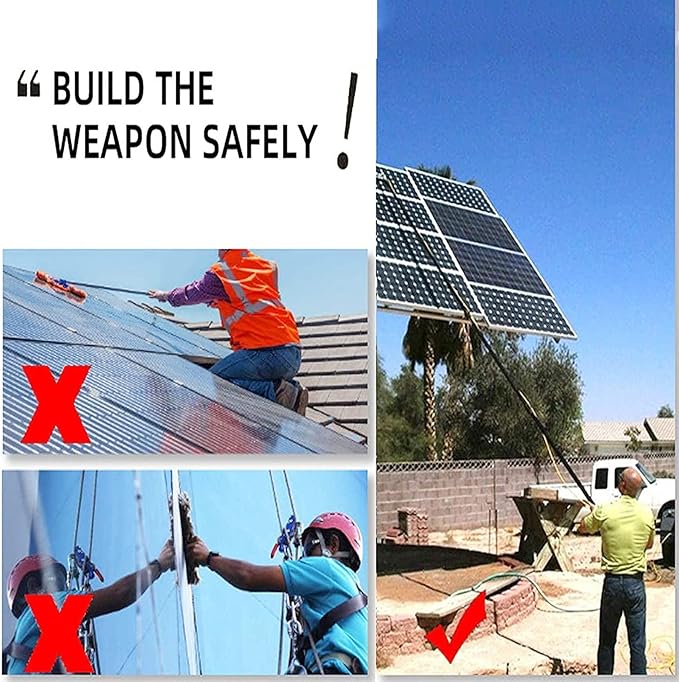 Water Fed Telescopic Brush,Photovoltaic Panel Cleaning,Water/Hose Fed Pole Window Clean,Extendable Cleaner Conservatory Roof Cleaning Tools,6m/20FT