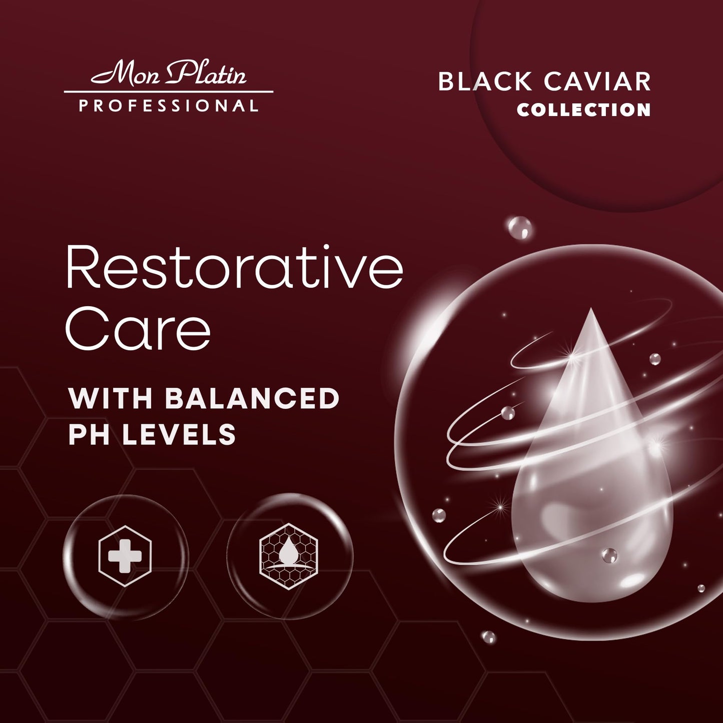 Mon Platin Professional Black Caviar Blonde Hair Shampoo - Intensive Moisturizing Shampoo for blonde, bleached, or Color Treated Hair - Special Antistatic Formula,SLS/Salt Free 500ML