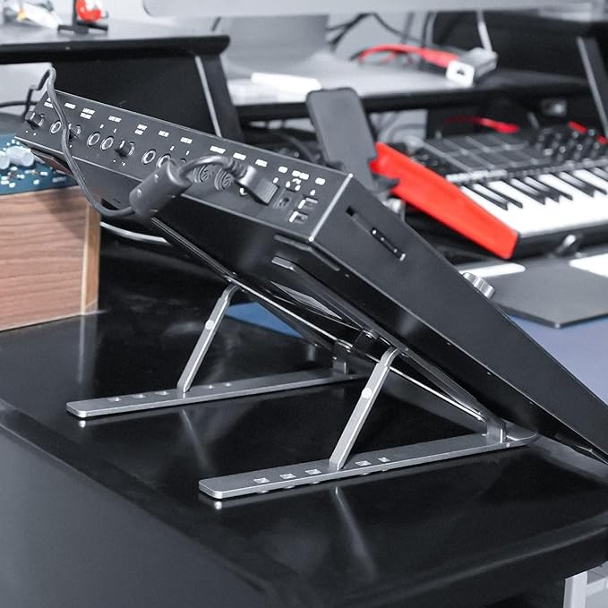 Musiin Adjustable Drum Controller Audio Device Stand Holder, Compatible with Native Instruments Maschine Plus Mk3