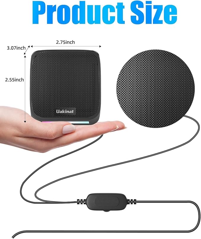 Uakinat Computer Speakers for Desktop PC,USB Powered 3.5mm Aux Speaker for PC (E-1088)
