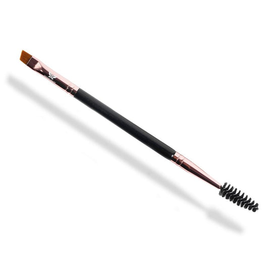 Dual-Ended Eyebrow & Lash Tint Brush – Angled Tip with Spoolie Comb for Henna by Existing Beauty