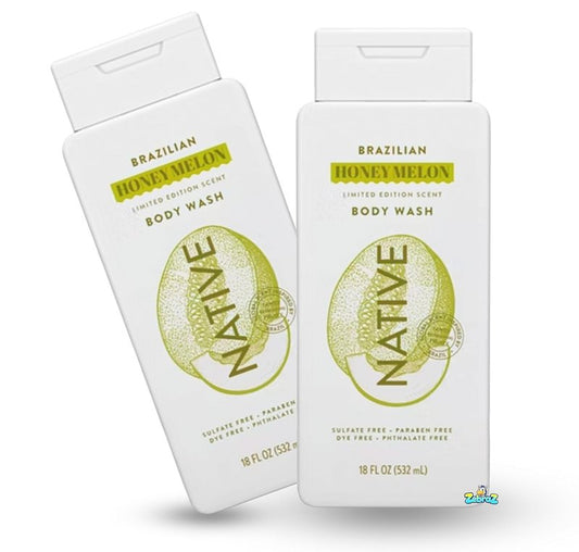 Native Passport Limited Edition Body Wash - Brazilian Honey Melon - Sulfate-Free, 18 fl oz | Pack of 2