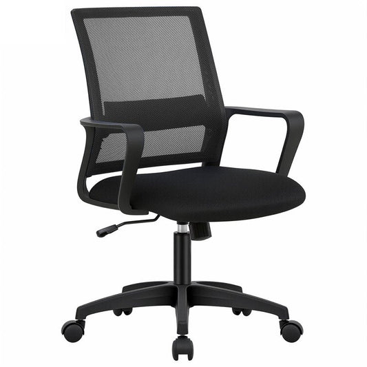 PayLessHere Gaming Chair Ergonomic Computer Chair Office Chair Video Game Chairs with Lumbar Support Desk Chair Armrest Mid Black Cushion Swivel Rolling Chair with Wheels for Home Office(Black)
