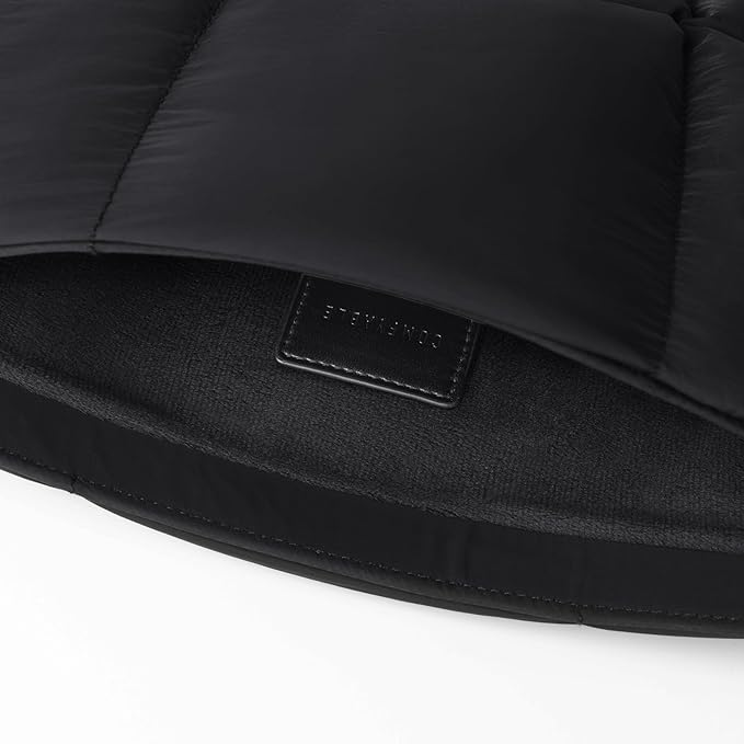 Comfyable Puffy Laptop Sleeve 13 Inch 14 Inch, Quilted Puffer Laptop Carrying Case for Women, Pillow Case Compatible with MacBook Air/Pro M5 M4 M3 M2 Pro/Max 2026, 13" MacBook Neo A18, Black