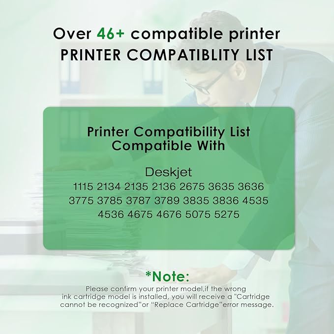 fannster 664XL Ink Cartridge Replacement for 664 664XL 664 XL Ink Cartridges Black for DeskJet Ink Advantage 1115 2135 2138 3635 3636 3638 4535 4536 4538 4675 4676 4678 Printer Ink 2 Black