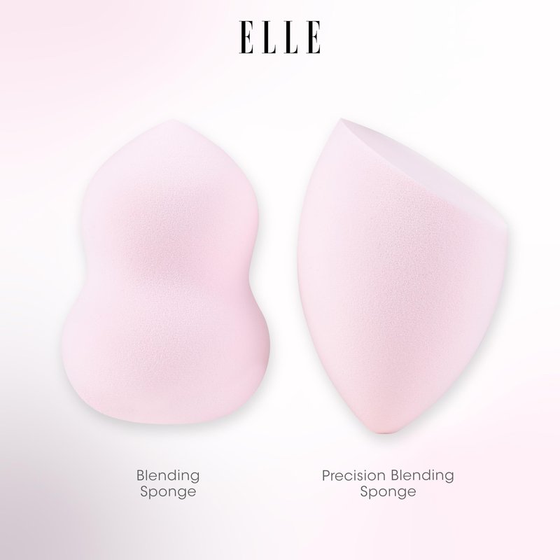 ELLE - Professional Eye & Face Set, Soft Synthetic Bristles, Travel-Friendly, 10-Piece