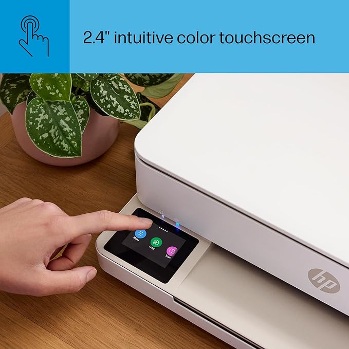 HP Envy 6155e Wireless All-in-One Color Inkjet Printer, Portobello, Print, scan, copy, Duplex printing Best-for-home, 3 month Instant Ink trial included, AI-enabled (714L5A)
