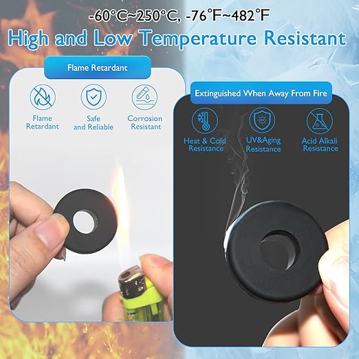 BOPOREAE 25 Pcs 3/8" Drill Hole, 1/4" ID Silicone Rubber Grommets for Wiring, Top Hat Grommets for Tubes Cables, Waterproof L-Shape O-Ring Seal Hose Gasket in Hydroponic Irrigation Systems