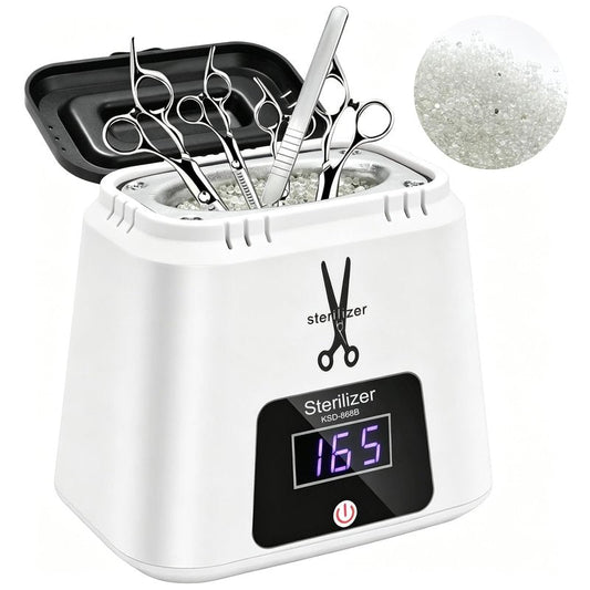 LINBEAUTI Nail Tool Sterilizer High-Temperature Nail Sterilizer Portable For Metal Nail Art Tools Dental Tool Sterilizer with Glass Beads Sterilizer High Temperature For Manicure Salon