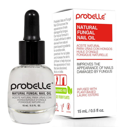 Probelle Natural Renewal Nail Oil, Nail Color Restoration, Clear Topical Solution, Restores Appearance of Discolored or Damaged Nails, .5 oz/ 15 ml