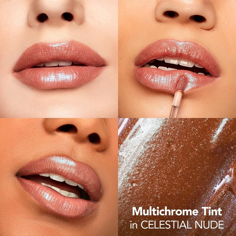 Buxom Plump Shot Peptides Lip Serum, Celestial Nude