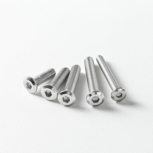 1/4-20 x 1 (25 Pack) Flat Head Hex Socket Cap Screws Bolts, 304 Stainless Steel 18-8, Hex Drive, Bright Finish, Fully Machine Thread