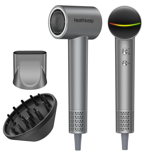 Ultimate Tech Turbo Hair Dryer – 1,500 W Brushless 110,000 RPM Motor • 20 m/s High‑Velocity Airflow • 200M Negative Ion Hydration • Whisper‑Quiet ≤78 dB • Includes Concentrator & Diffuser