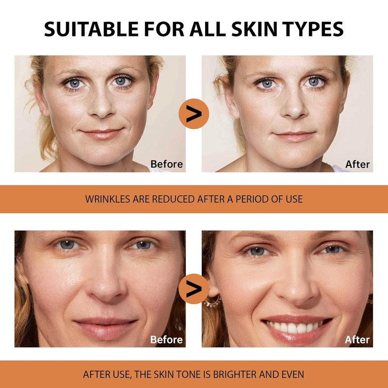 Vitamin C Serum for Face - Anti-Aging Hydration with Hyaluronic Acid & Vitamin E | 2.02oz / 60ml