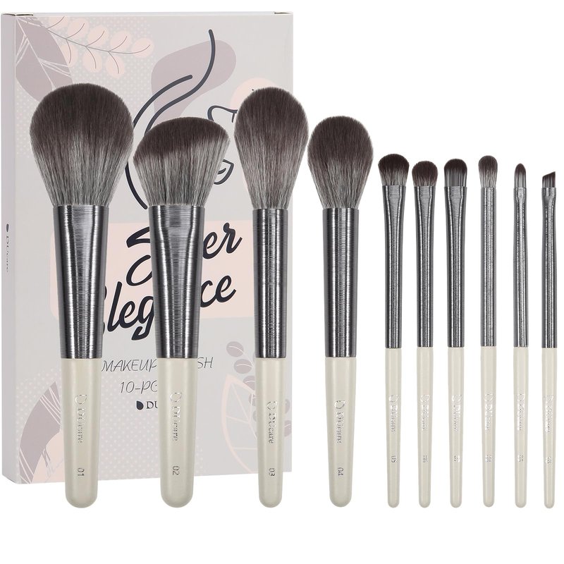 DUcare Professional Makeup Brush Set 22Pcs with Travel Case Synthetic Kabuki Foundation Brush, Face Powder Brush, Blush Brush, Concealer Brush, Eyeshadow Brushes