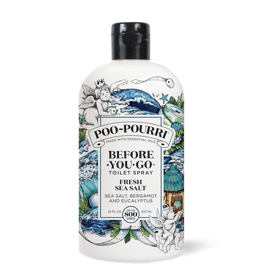 Poo~Pourri 16oz Fresh Sea Salt | Odor Eliminating Spray for Home Freshness